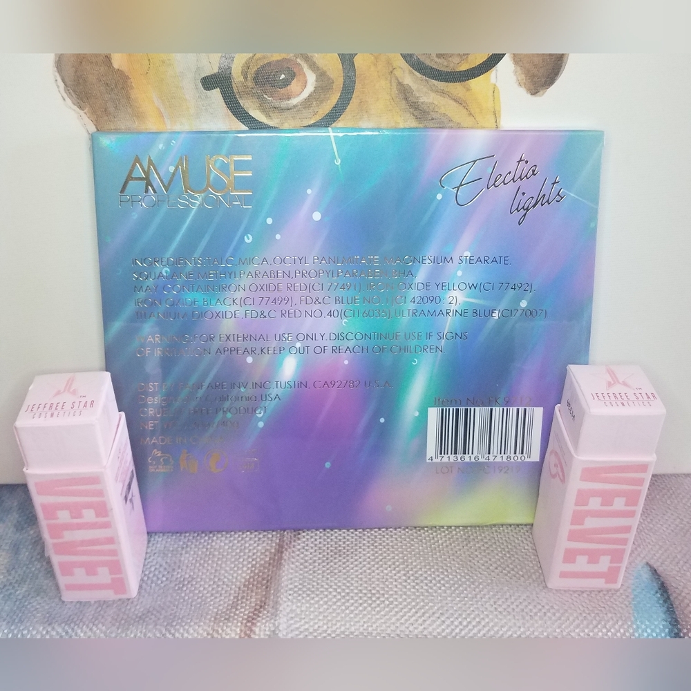 Jeffree Star Velvet Trap Lipstick 2 NIB & Amuse Eyeshadow Palette NIP - Picture 5 of 17